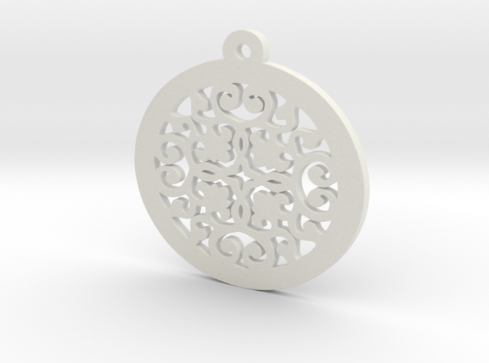 KTPD02 Die Cutting Design Pendant jewelry 3d printed