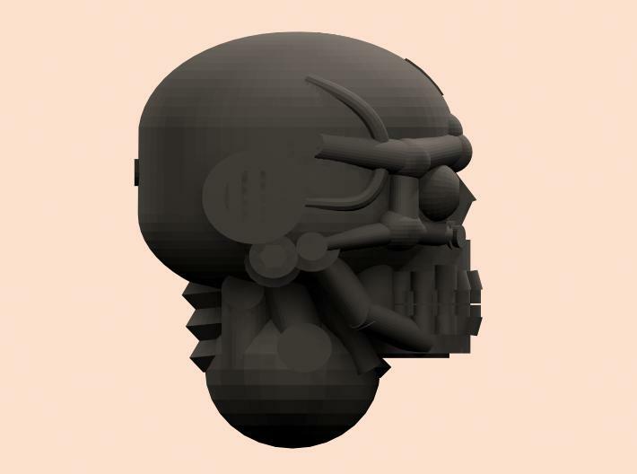 28mm robo skull heads x30 3d printed 
