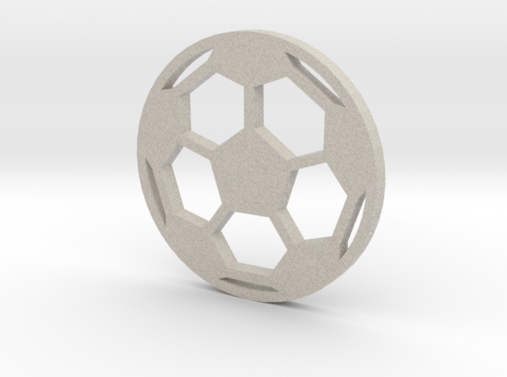 Soccer Ball - flat- filled 3d printed