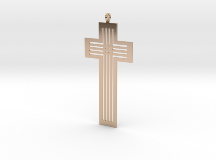 Designer Cross Pendant 3d printed