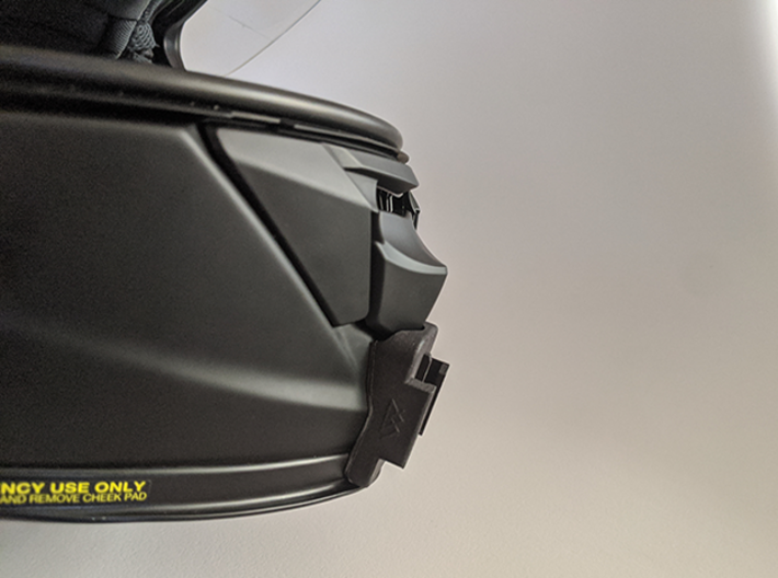 GoPro Chin Mount - SHOEI GT-AIR 2 3d printed GT-AIR 2 side view with vent down.