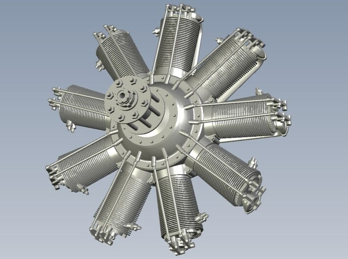 1/16 scale Clerget 9B 130 Hp radial engine x 1 3d printed 