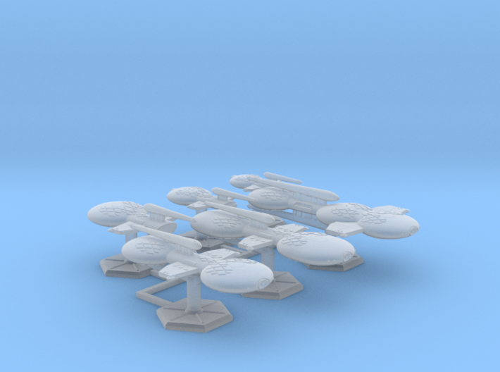 7000 Scale Gorn Fleet Refitted Core Collection SRZ 3d printed