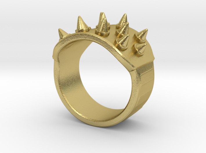 Spiked Armor Ring_C 3d printed