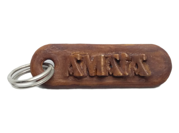 AMAIA Personalized keychain embossed letters 3d printed 