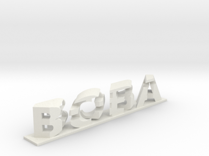 Boba Fett 3D Dual Word Illusion 3d printed