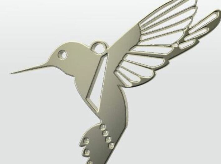 BIRD PENDANT Necklace 3d printed 