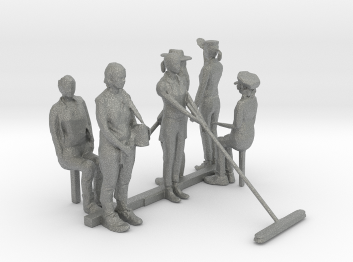 HO Scale Working Women 2 3d printed This is a render not a picture