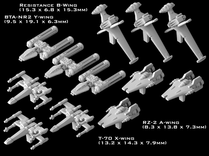 (Armada) Resistance Fighters Set I 3d printed