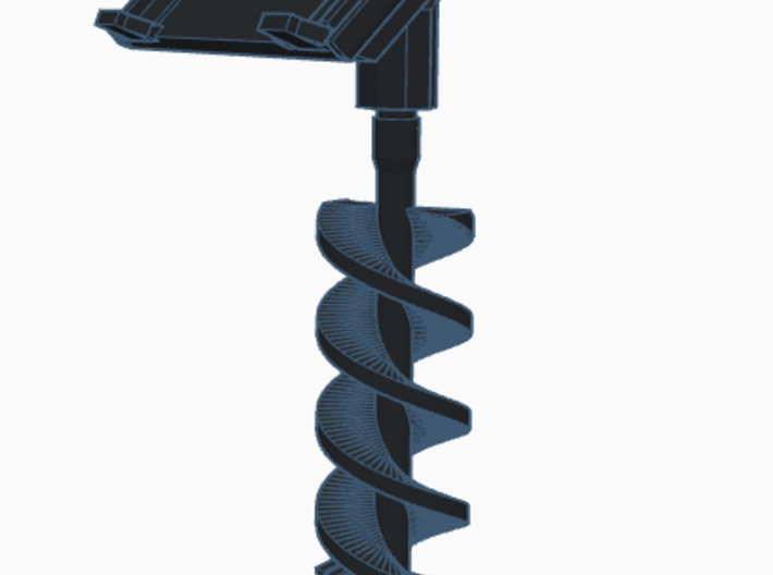 1:50 Auger for Bobcat S750 Coupler 3d printed 