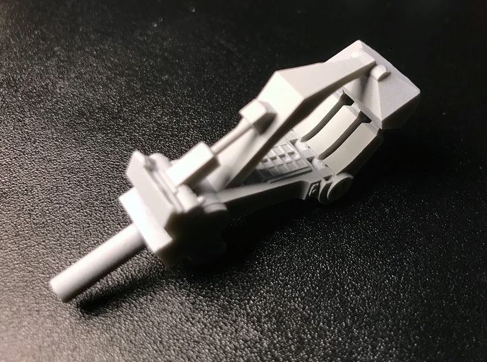 Moebius EVA Pod Fingers, Version 1B 3d printed The claw, showing the grid detail that was originally from an Airfix model kit