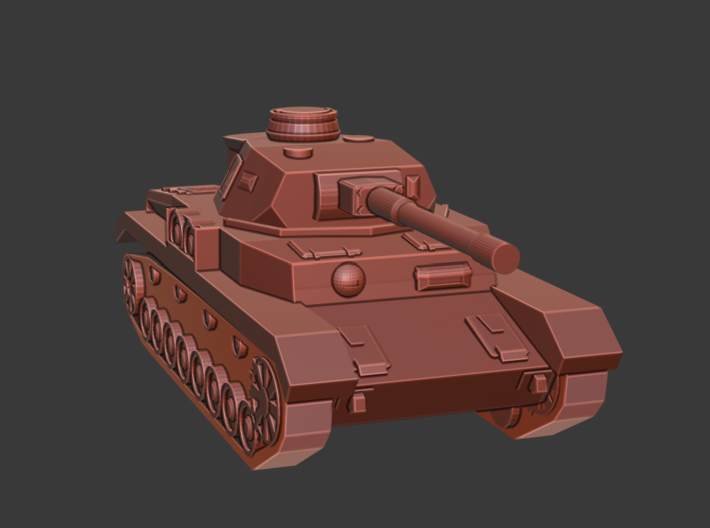 6mm Panzer IV F2 (6) 3d printed 