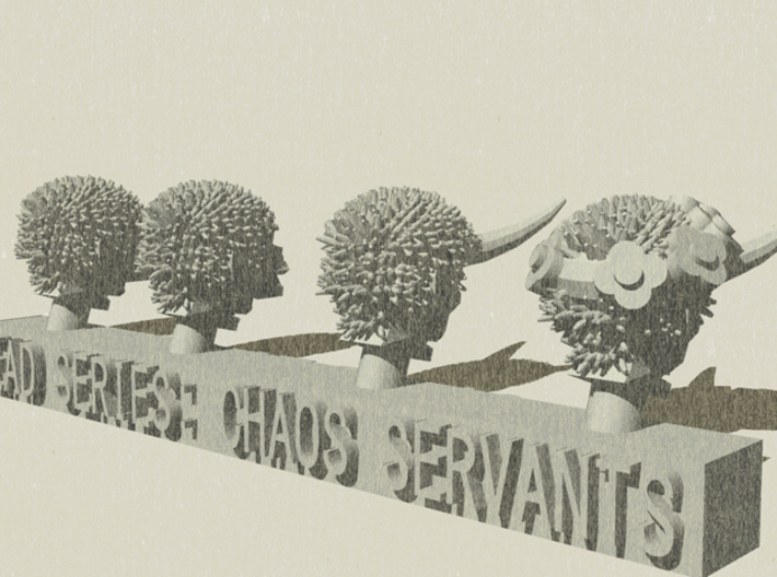 Head Series: Chaos Servants 3d printed 