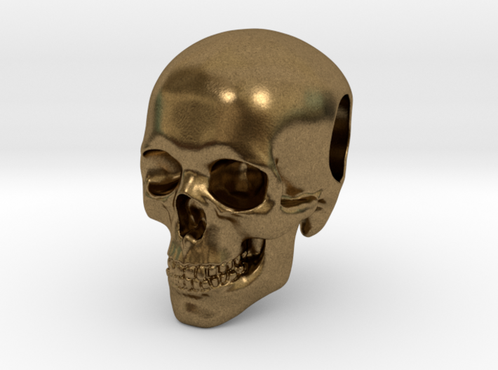 Human Skull Pendant 3d printed