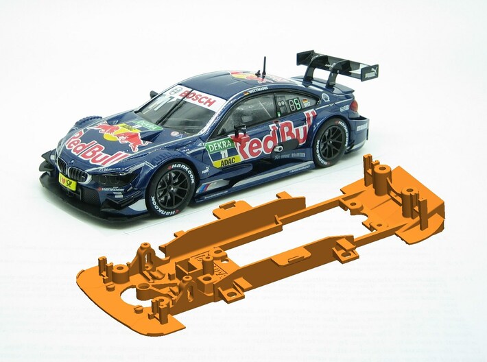 PSCA01502 Chassis Carrera for a BMW M4 DTM Digital 3d printed 