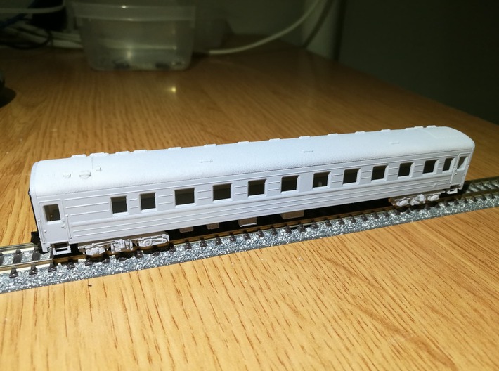 N scale Soviet railways compartment sleeper 3d printed 