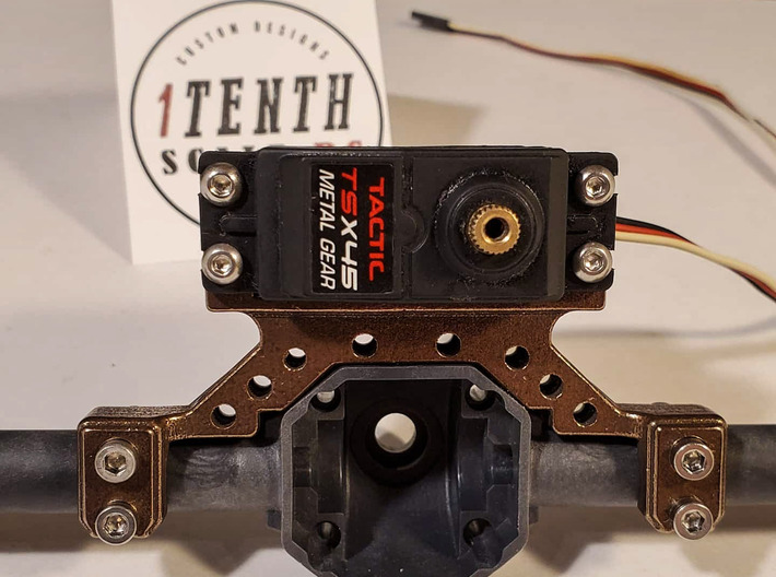 HD Metal truss and servo on axle for Enduro 3d printed Servo not included :)