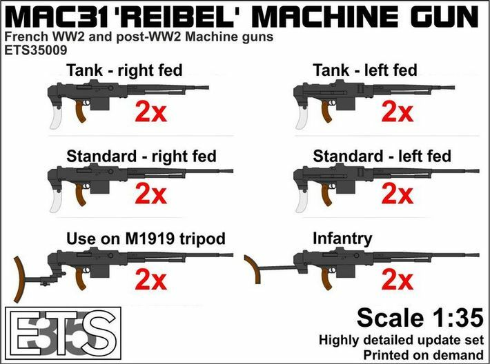 ETS35009 Reibel Machine Gun - 6 types, 2 of each 3d printed Boxart