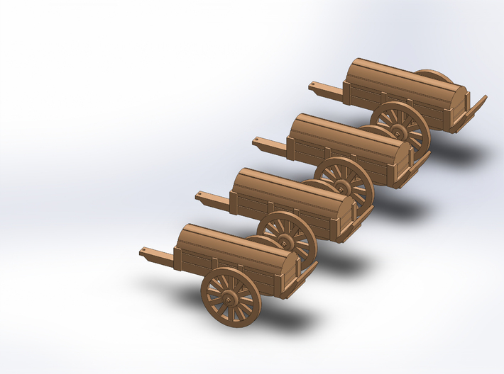 N FOUR BATTERY WAGON 3d printed