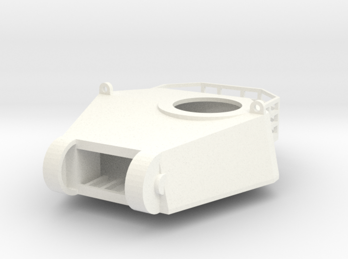 Tank cast turret with basket 3d printed