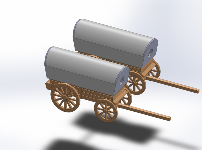 N TWO SUPPLY WAGON 3d printed