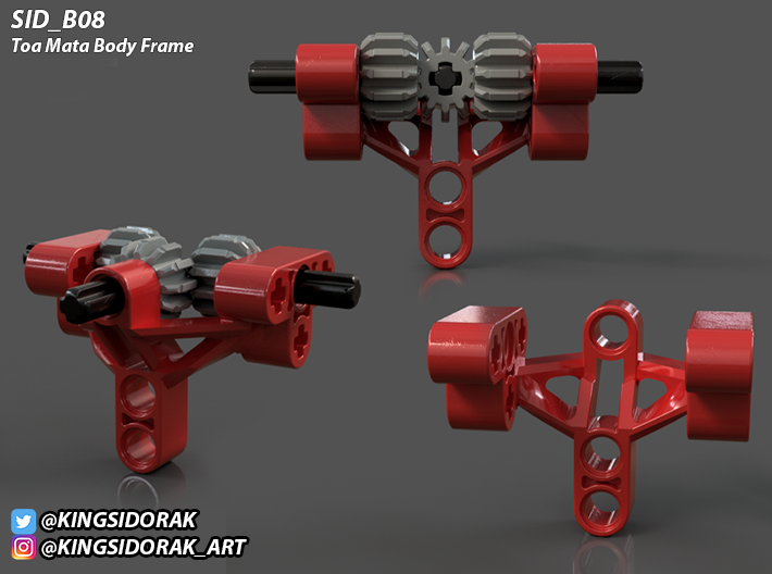 SID_B08 Toa Mata Body Frame Bionicle 3d printed 