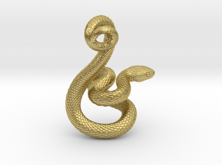 Snake Pendant_P04 3d printed