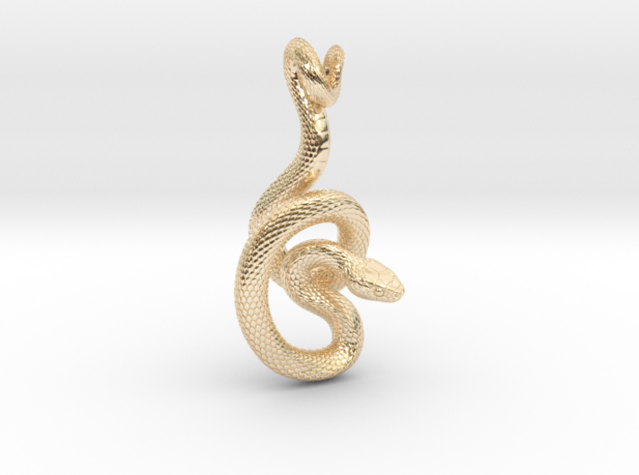 Snake Pendant_P06 3d printed