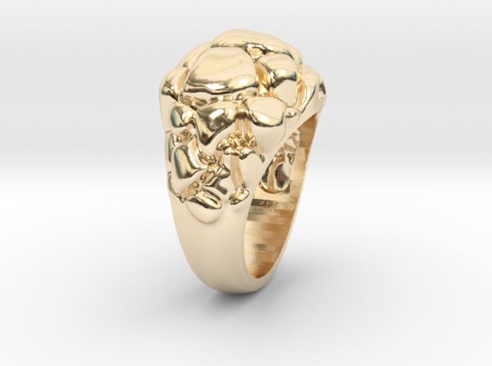 Women's FUTURE Ring 14k with 573 code 3d printed