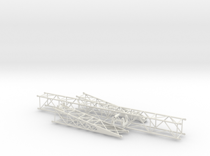 1/50th 100 foot lattice crane boom 3d printed
