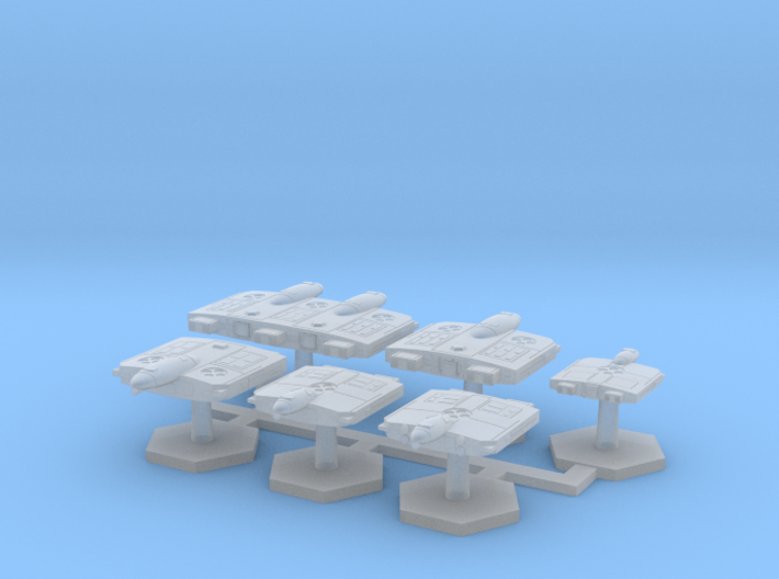 7000 Scale Flivver Fleet Core Collection MGL 3d printed