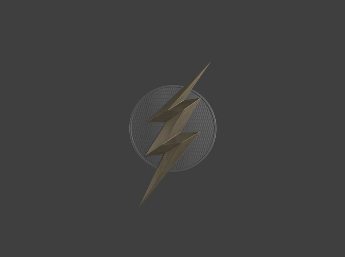 Justice League Flash Emblem 3d printed 