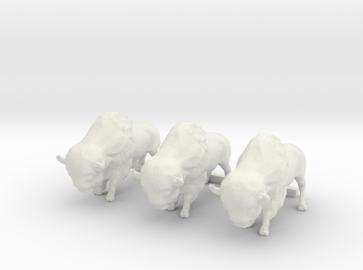 3 O Scale Bison 3d printed This is a render not a picture