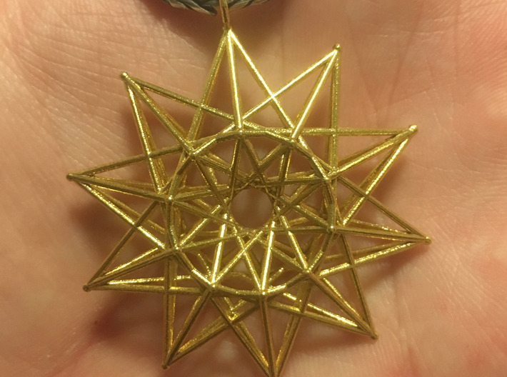 10 pointed toroidally folded star 3d printed 