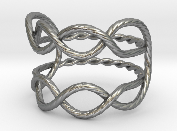 Rope knot ring  3d printed 