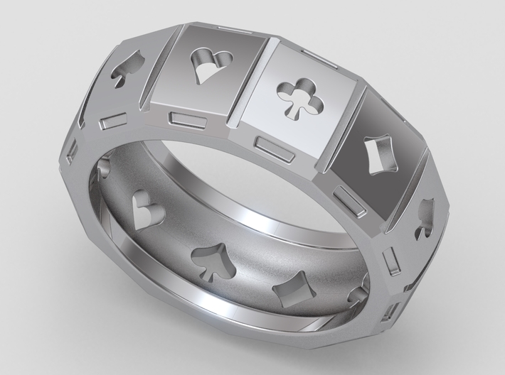 Poker Ring A20 3d printed 