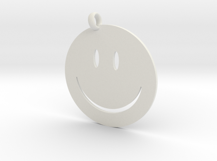 Happy face charm 3d printed