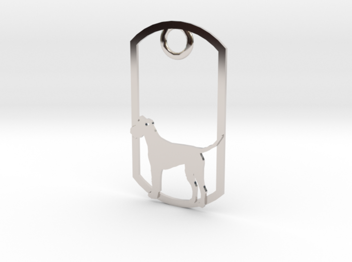 Irish Terrier dog tag 3d printed