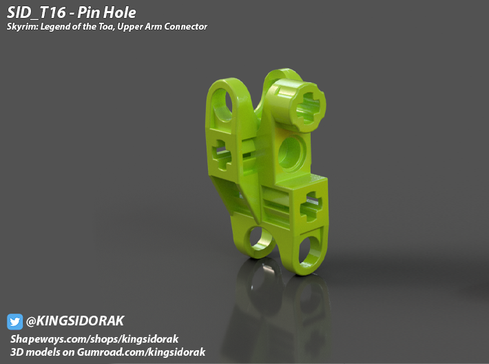 SID_T16 Pin Hole Bionicle 3d printed 