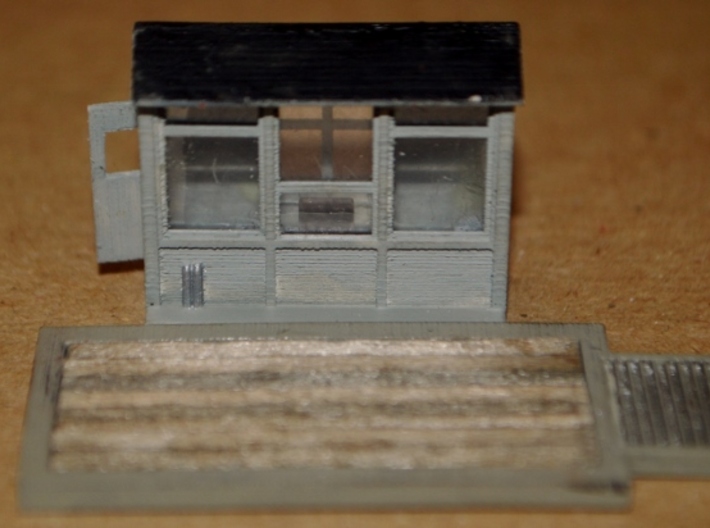 N-Scale Grain Scale &amp; Shack 3d printed Painted Production Sample