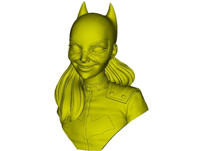 1/9 scale Batgirl bust 3d printed