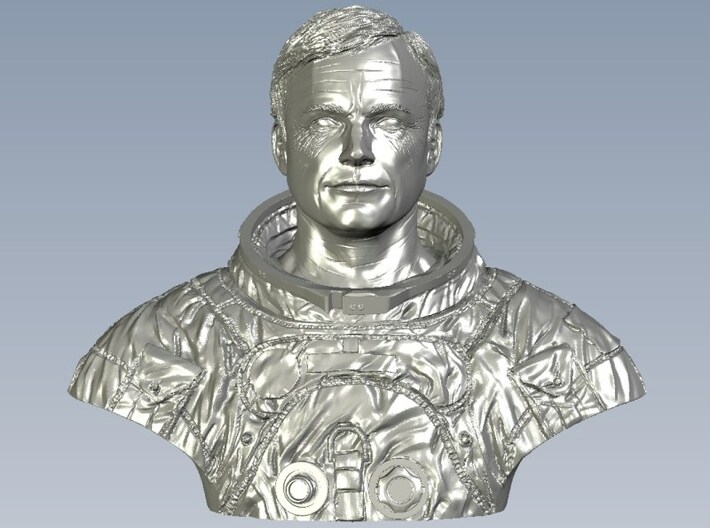 1/9 scale astronaut Neil Armstrong bust 3d printed 