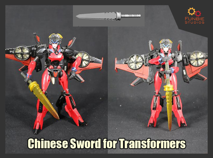 Chinese Sword for Transformers 3d printed