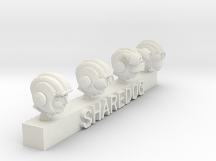 Head Series: Spacemen 3d printed