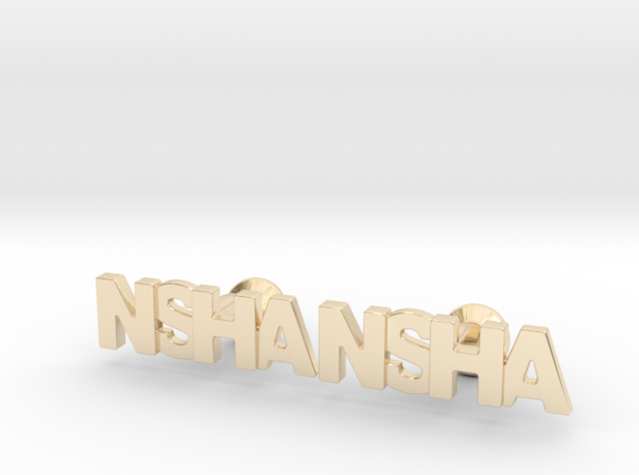 Monogram Cufflinks NSHA 3d printed
