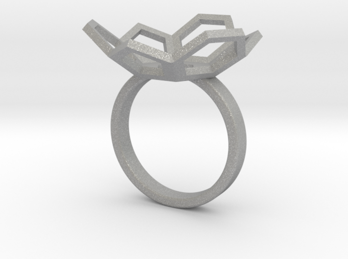 Geodesic Ring 3d printed