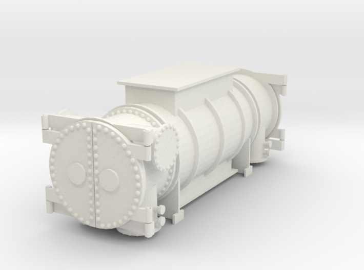 Power Unit Flat car load HO scale 3d printed