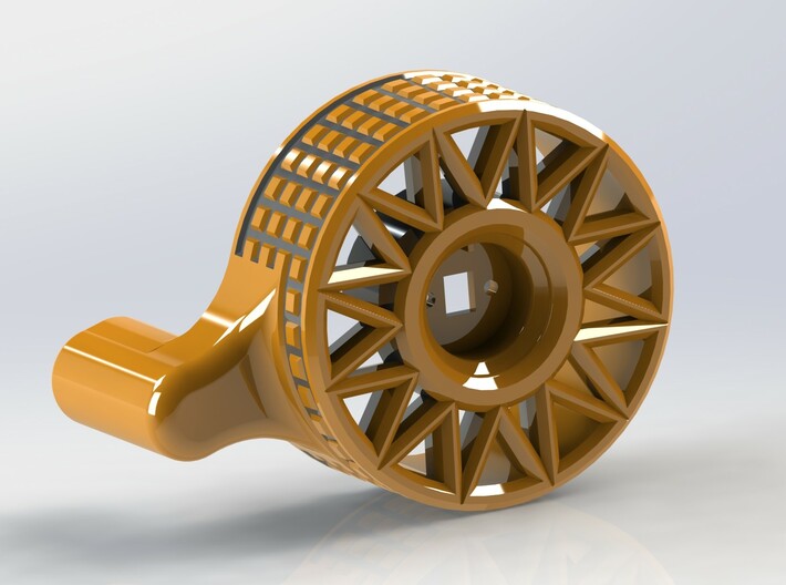 FlySky GT3C Thumb Steer Wheel 3d printed 