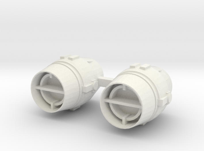 Space Wars starship engine large x2 #1 3d printed