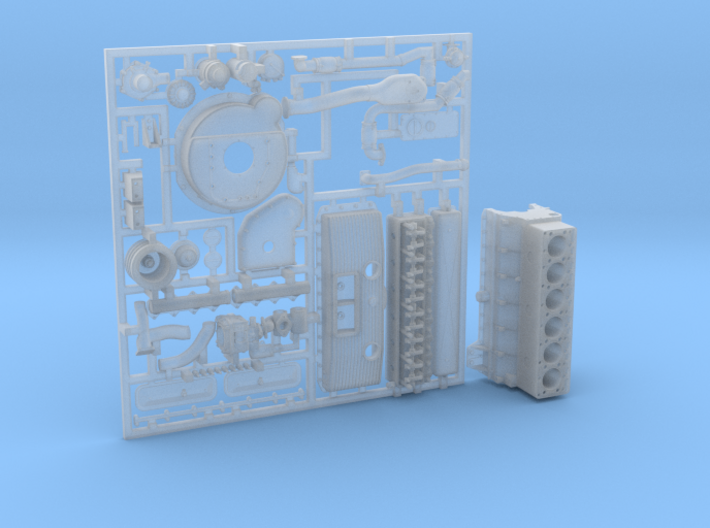 ETS16009 - H39 Engine components (exterior) 3d printed